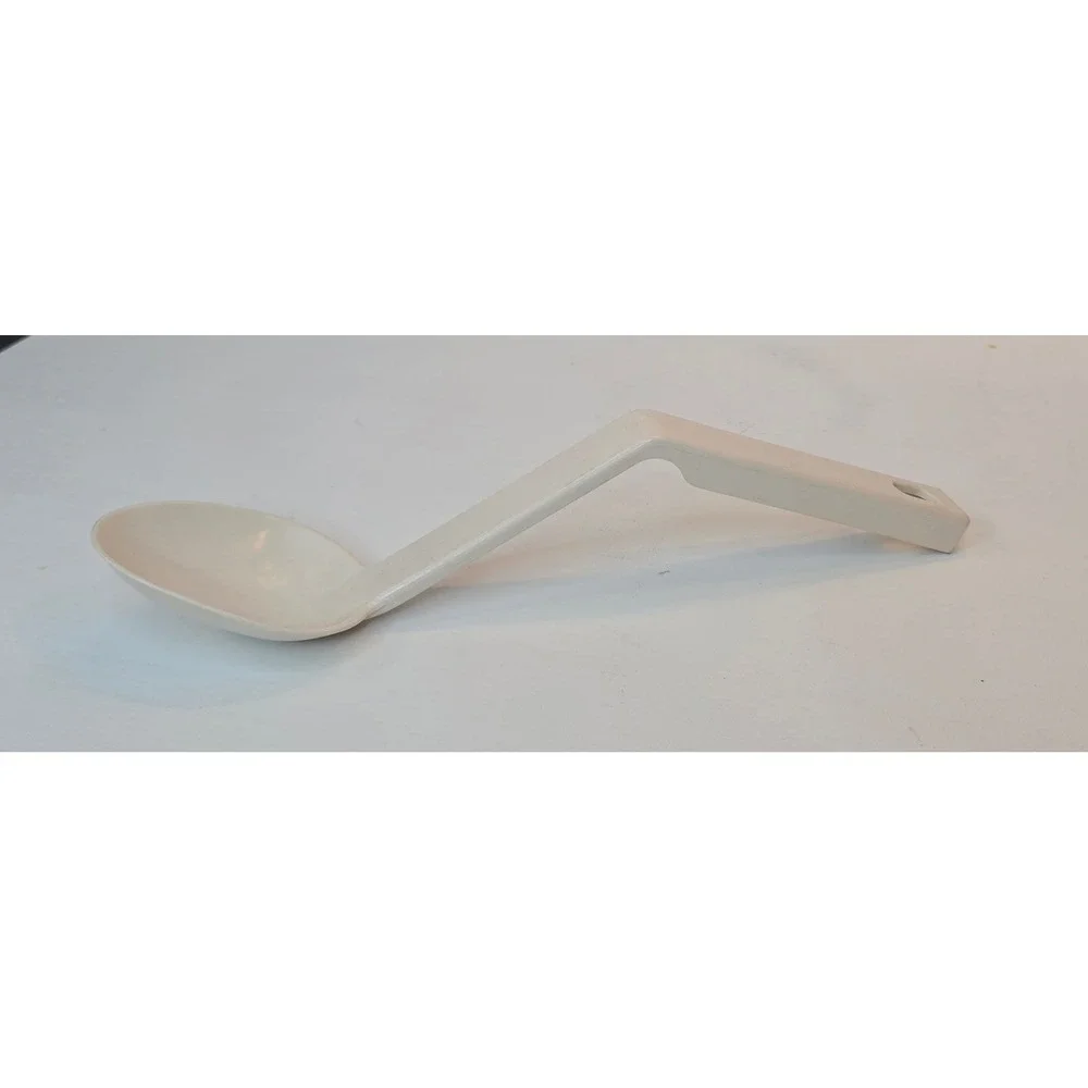 RARE Vintage EKCO USA Nylon Cream Top Milk Separator Spoon Ladle Ivory 9.5